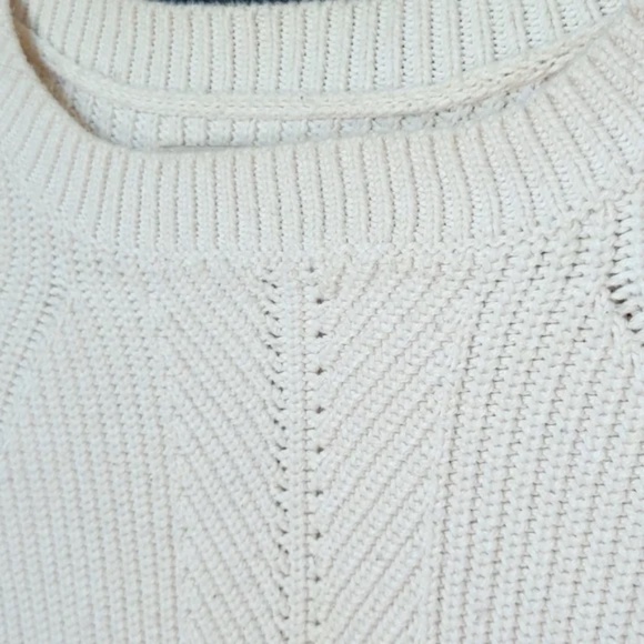 LOFT Cotton Knit Bell Sleeve Chunky Sweater - Picture 4 of 8